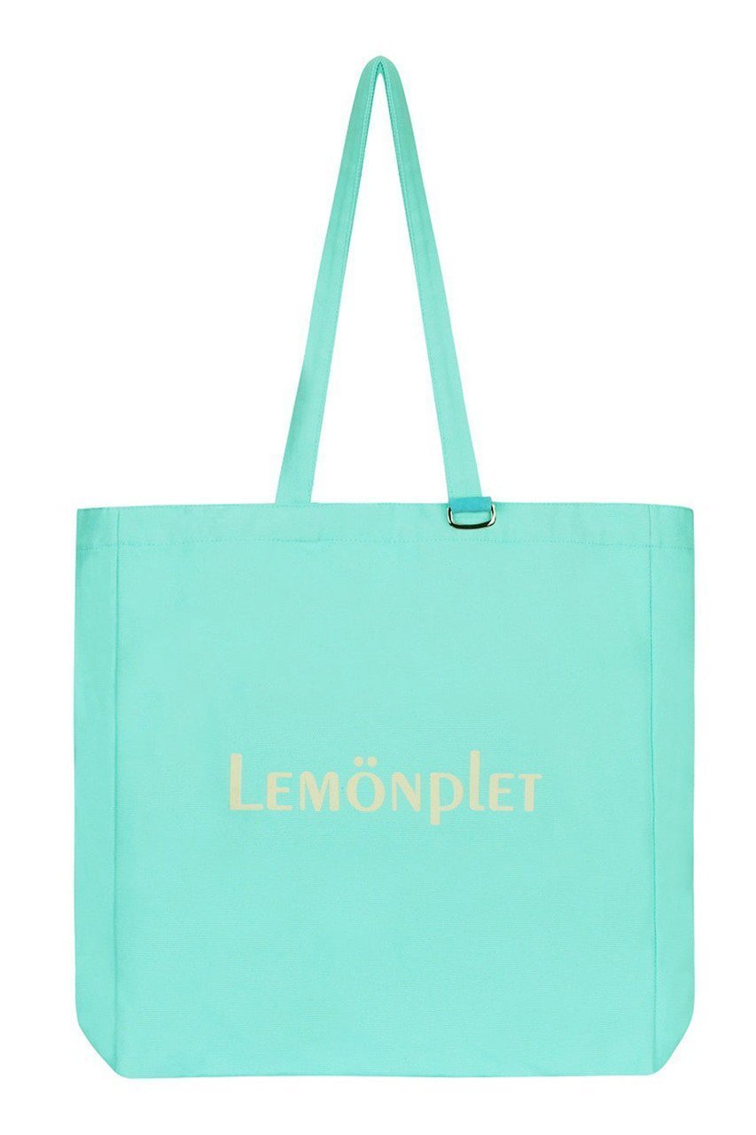 【レモンプレット/Lemonplet】のLUMI LOGO CANVAS BAG インテリア・キッズ・メンズ・レディースファッション・服の通販 founy(ファニー) 　ファッション　Fashion　レディースファッション　Fashion for Women　バッグ　Bags　キャンバス　Canvas, Canvas Fabric　スタイリッシュ　Stylish, Fashionable　チャーム　Charm, Pendant　フィット　Fit, Slim Fit　ベルベット　Velvet, Velvety　ポケット　Pocket, Pocket Detail　軽量　Lightweight, Ultra Light　TURQUOISE & IVORY|ID: prp329100004497631 ipo3291000000032778319