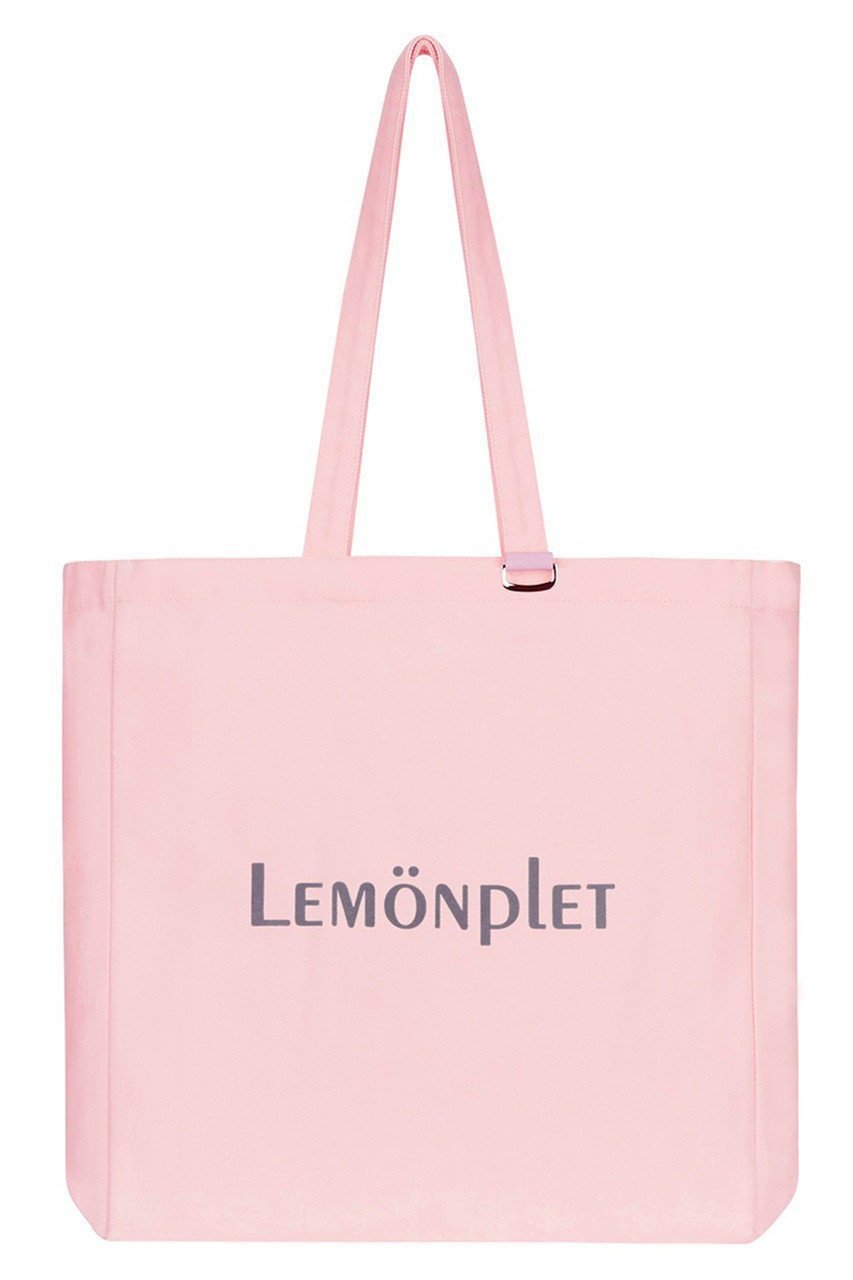 【レモンプレット/Lemonplet】のLUMI LOGO CANVAS BAG インテリア・キッズ・メンズ・レディースファッション・服の通販 founy(ファニー) 　ファッション　Fashion　レディースファッション　Fashion for Women　バッグ　Bags　キャンバス　Canvas, Canvas Fabric　スタイリッシュ　Stylish, Fashionable　チャーム　Charm, Pendant　フィット　Fit, Slim Fit　ベルベット　Velvet, Velvety　ポケット　Pocket, Pocket Detail　軽量　Lightweight, Ultra Light　CRADLE PINK & GREY|ID: prp329100004497631 ipo3291000000032778320