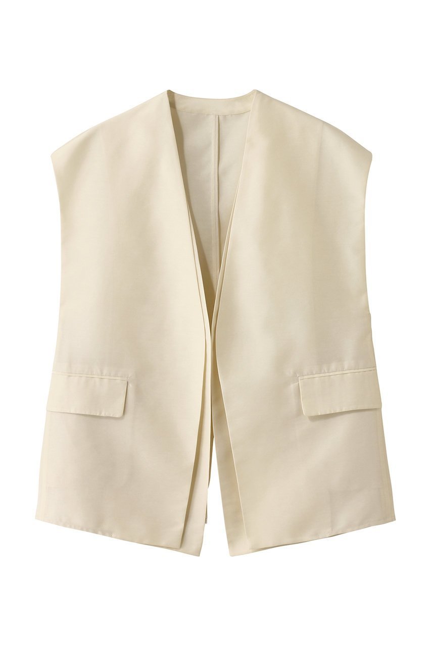 【スタニングルアー/STUNNING LURE】のrシアースリーブレスジャケット 人気、トレンドファッション・服の通販 founy(ファニー) 　ファッション　Fashion　レディースファッション　Fashion for Women　アウター　Coat / Outerwear Collection　レディースジャケット・軽アウター　Jackets　オーガンジー　Organza Fabric　シアー　Sheer, See-Through　ショルダー　Shoulder, Shoulder Strap　ジャケット　Jacket, Outerwear　フォルム　Silhouette, Form　ベスト　Vest, Waistcoat　エレガント 上品　Elegant　 other-1|ID: prp329100004497636 ipo3291000000032788094