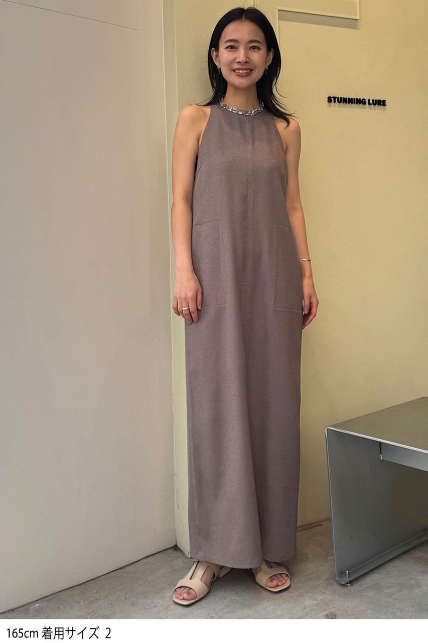 【スタニングルアー/STUNNING LURE】のアメスリワンピース 人気、トレンドファッション・服の通販 founy(ファニー) 　ファッション　Fashion　レディースファッション　Fashion for Women　ワンピース　Dresses　チュニック　Tunic Tops & Dresses　ストレッチ　Stretch, Stretchy Fabric　チュニック　Tunic, Long Top　ツイル　Twist, Twisted Detail　ポケット　Pocket, Pocket Detail　ロング　Long, Long-Length　ワーク　Workwear, Utility Style　再入荷　Restock / Back in Stock　other-6|ID: prp329100004497638 ipo3291000000032150695