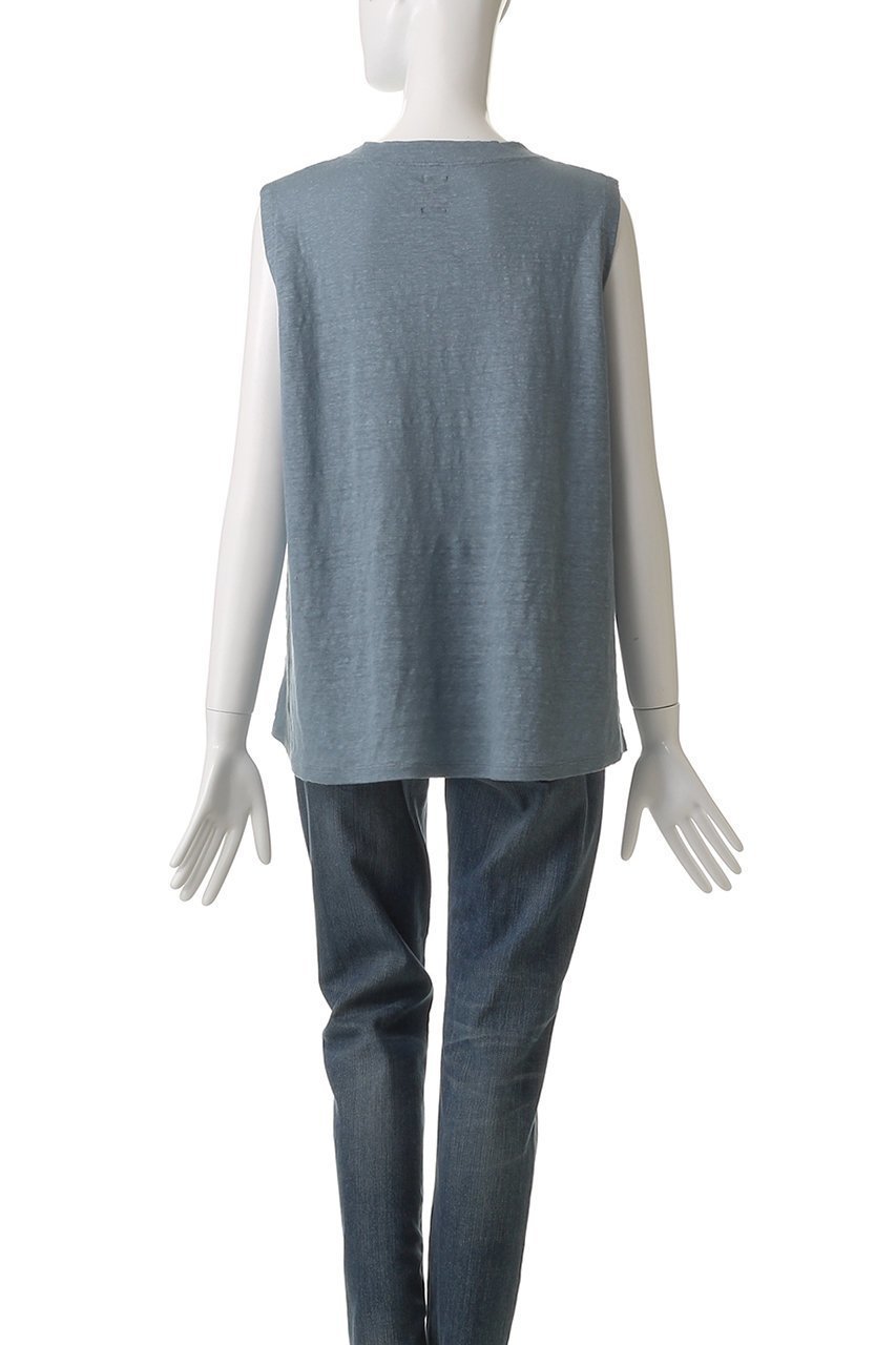 【バトナー/BATONER】のノルマンディーリネンA-ラインノースリーブ 人気、トレンドファッション・服の通販 founy(ファニー) 　ファッション　Fashion　レディースファッション　WOMEN　トップス・カットソー　Tops/Tshirt　キャミソール / ノースリーブ　No Sleeves　シャツ/ブラウス　Shirts/Blouses　ロング / Tシャツ　T-Shirts　カットソー　Cut and Sewn　キャミソール　Camisole　サマー　Summer　タンク　Tank　ドレープ　Drape　ノースリーブ　No Sleeve　フランス　France　リネン　Linen　other-4|ID: prp329100004497651 ipo3291000000031778164