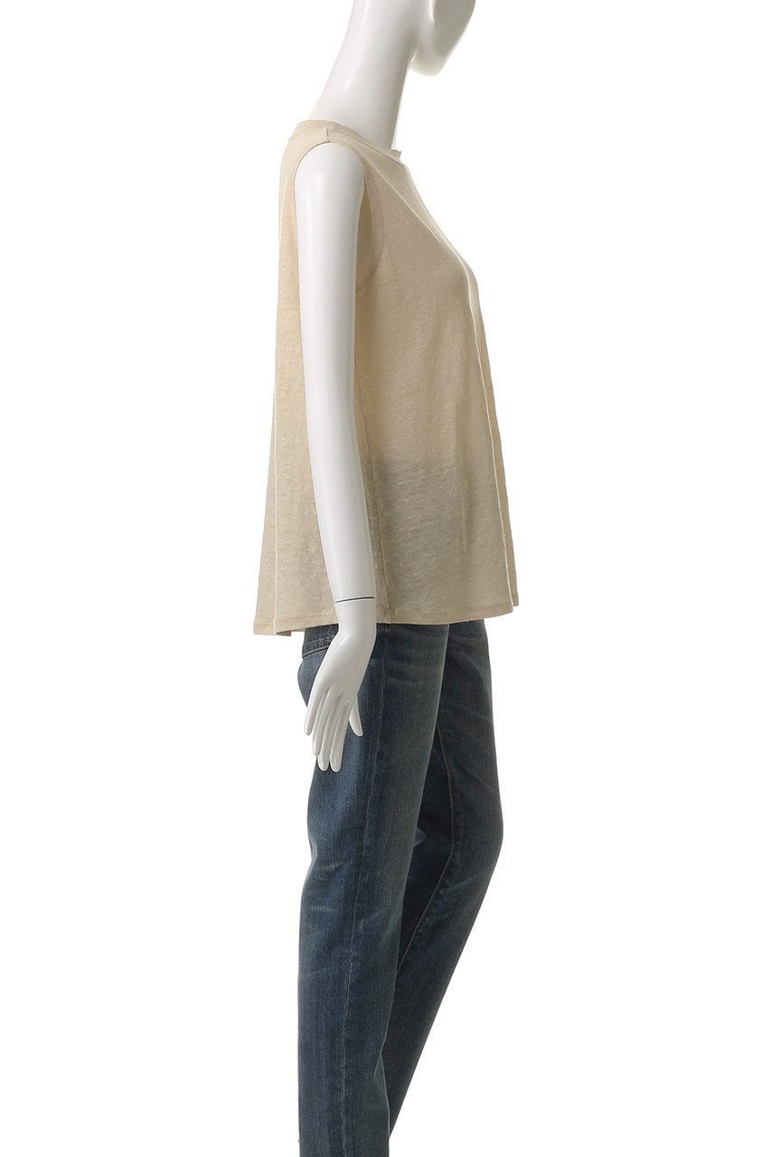 【バトナー/BATONER】のノルマンディーリネンA-ラインノースリーブ 人気、トレンドファッション・服の通販 founy(ファニー) 　ファッション　Fashion　レディースファッション　Fashion for Women　トップス・カットソー　Cut & Sew Tops　キャミソール&ノースリーブ　Camisoles & Sleeveless Tops　シャツ・ブラウス・オフィスカジュアル　Elegant Blouses & Button-Ups　ロングTシャツ・Tシャツ　Longline T-Shirts & Tees　カットソー・ベーシックTシャツ　Cut-and-Sewn Tops / Stretch Tees & Basics　キャミソール　Camisole, Spaghetti Strap Top　サマー　Summer, Summer Style　タンク　Tank Top, Sleeveless Top　ドレープ　Drape, Draping Fabric　ノースリーブ　Sleeveless, No-Sleeve　フランス　France, French　リネン　Linen, Linen Fabric　other-3|ID: prp329100004497651 ipo3291000000032849576