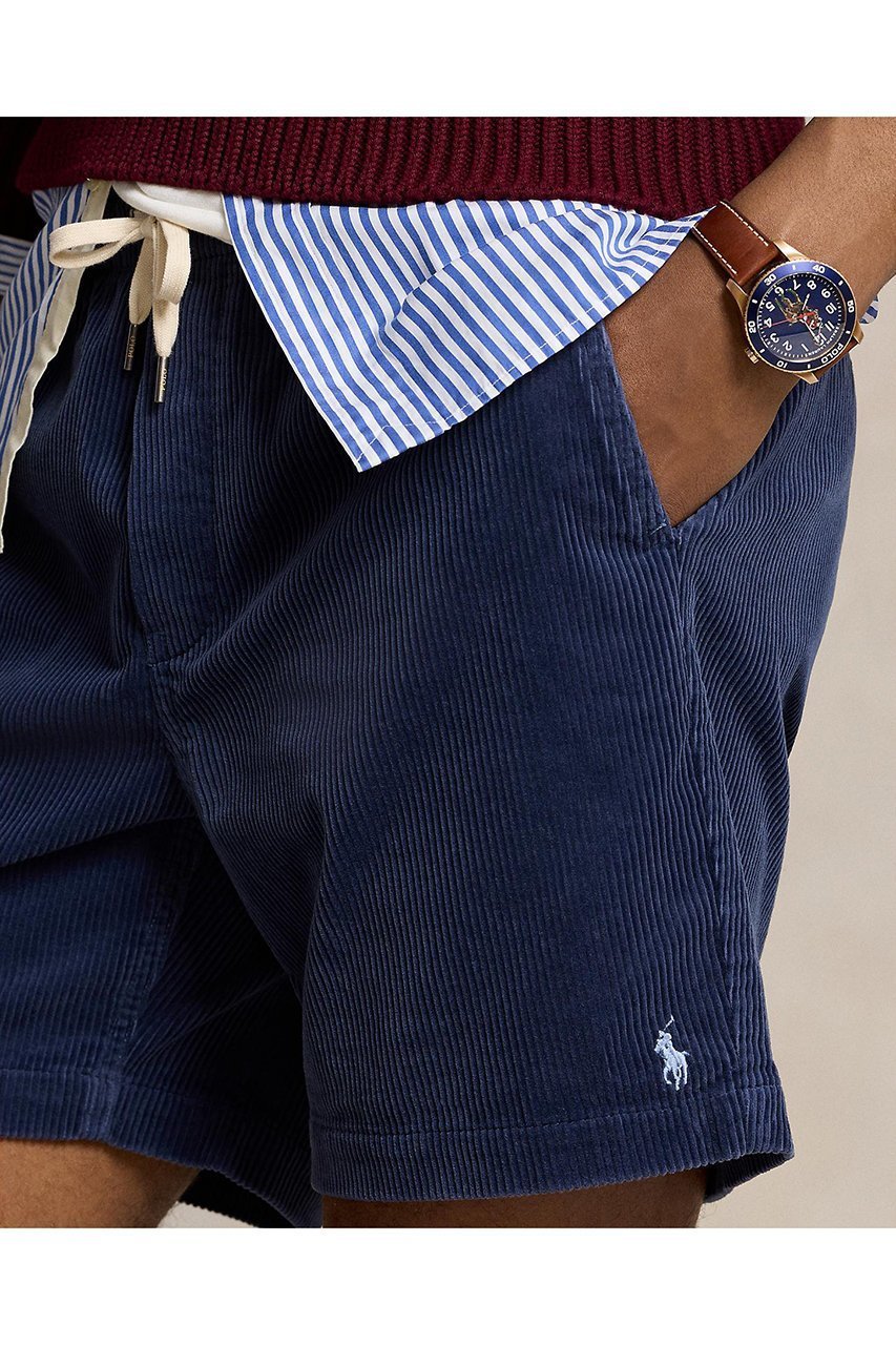 【ラルフローレン/RALPH LAUREN】の【UNISEX】【POLO RALPH LAUREN】6インチ Polo プレップスター コーデュロイ ショートパンツ 人気、トレンドファッション・服の通販 founy(ファニー) 　ファッション　Fashion　レディースファッション　Fashion for Women　パンツ　Pants & Trousers　ショートパンツ・ハーフパンツ　High-Waisted & Relaxed Shorts　ユニセックス　Unisex, Genderless　クラシック　Classic, Timeless Style　コーデュロイ　Corduroy, Cord Fabric　ショート　Short, Short Length　ドローストリング　Drawstring, Pull Cord　フィット　Fit, Slim Fit　フロント　Front, Front Design　ポケット　Pocket, Pocket Detail　リラックス　Relax, Relaxed Fit　other-3|ID: prp329100004497661 ipo3291000000036906988