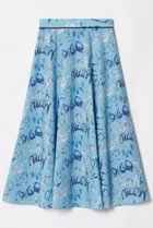【アルアバイル/allureville】のPUNTOGLIOフレアスカート 人気、トレンドファッション・服の通販 founy(ファニー) ファッション Fashion レディースファッション Fashion for Women スカート Skirts Aライン・フレアスカート A-Line & Flared Skirts イタリア Italy フレア Flare, Flared プリント Print, Printed Pattern リボン Ribbon, Bow エレガント 上品 Elegant 再入荷 Restock / Back in Stock 夏 Summer thumbnail ブルー|ID: prp329100004497680 ipo3291000000032707194