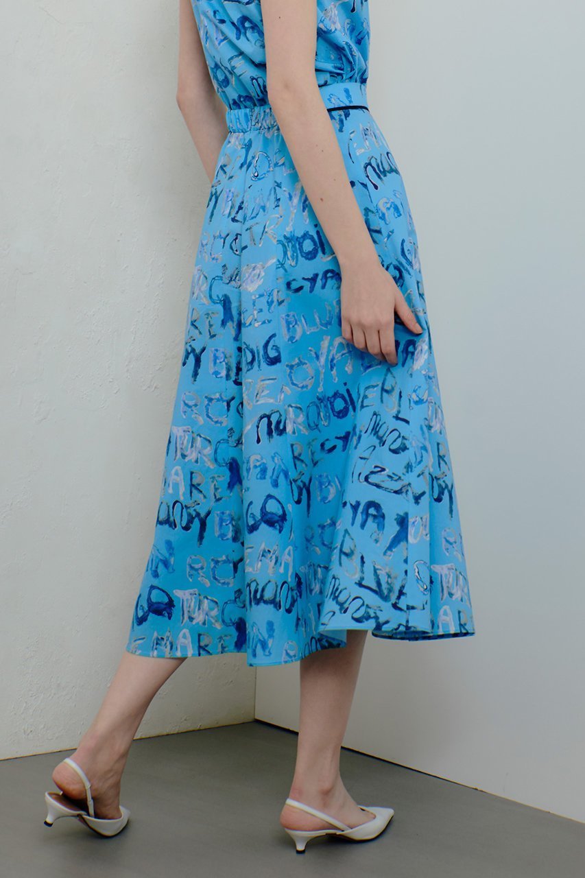 【アルアバイル/allureville】のPUNTOGLIOフレアスカート 人気、トレンドファッション・服の通販 founy(ファニー) 　ファッション　Fashion　レディースファッション　Fashion for Women　スカート　Skirts　Aライン・フレアスカート　A-Line & Flared Skirts　イタリア　Italy　フレア　Flare, Flared　プリント　Print, Printed Pattern　リボン　Ribbon, Bow　エレガント 上品　Elegant　再入荷　Restock / Back in Stock　夏　Summer　other-5|ID: prp329100004497680 ipo3291000000032707198