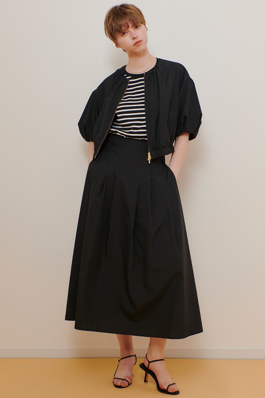 【アルアバイル/allureville】のマットタフタアンイーブンタックスカート 人気、トレンドファッション・服の通販 founy(ファニー) 　ファッション　Fashion　レディースファッション　Fashion for Women　スカート　Skirts　ロングスカート　Long Skirts / Maxi & Midi Skirts　デニム　Denim, Jeans Material　フィット　Fit, Slim Fit　ポケット　Pocket, Pocket Detail　ロング　Long, Long-Length　other-2|ID: prp329100004497684 ipo3291000000032707215
