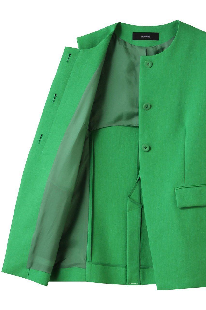 【アルアバイル/allureville】のリネン混ジレ 人気、トレンドファッション・服の通販 founy(ファニー) 　ファッション　Fashion　レディースファッション　Fashion for Women　アウター　Coat / Outerwear Collection　レディースジャケット・軽アウター　Jackets　おすすめ　Recommended / Our Picks　ジャケット　Jacket, Outerwear　セットアップ　Set-Up, Coordinated Outfit　デニム　Denim, Jeans Material　ベスト　Vest, Waistcoat　リネン　Linen, Linen Fabric　夏　Summer　春　Spring　S/S・春夏　SS, Spring/Summer, Warm Season　other-6|ID: prp329100004497686 ipo3291000000032707227