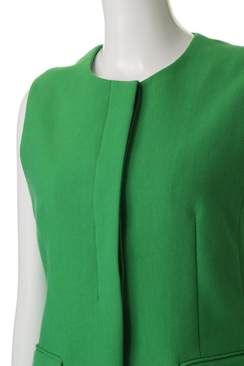 【アルアバイル/allureville】のリネン混ジレ 人気、トレンドファッション・服の通販 founy(ファニー) 　ファッション　Fashion　レディースファッション　Fashion for Women　アウター　Coat / Outerwear Collection　レディースジャケット・軽アウター　Jackets　おすすめ　Recommended / Our Picks　ジャケット　Jacket, Outerwear　セットアップ　Set-Up, Coordinated Outfit　デニム　Denim, Jeans Material　ベスト　Vest, Waistcoat　リネン　Linen, Linen Fabric　再入荷　Restock / Back in Stock　夏　Summer　春　Spring　S/S・春夏　SS, Spring/Summer, Warm Season　other-5|ID: prp329100004497686 ipo3291000000035054255