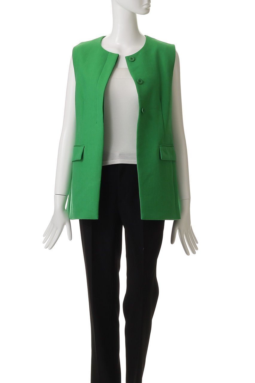 【アルアバイル/allureville】のリネン混ジレ 人気、トレンドファッション・服の通販 founy(ファニー) 　ファッション　Fashion　レディースファッション　Fashion for Women　アウター　Coat / Outerwear Collection　レディースジャケット・軽アウター　Jackets　おすすめ　Recommended / Our Picks　ジャケット　Jacket, Outerwear　セットアップ　Set-Up, Coordinated Outfit　デニム　Denim, Jeans Material　ベスト　Vest, Waistcoat　リネン　Linen, Linen Fabric　再入荷　Restock / Back in Stock　夏　Summer　春　Spring　S/S・春夏　SS, Spring/Summer, Warm Season　other-7|ID: prp329100004497686 ipo3291000000035054257