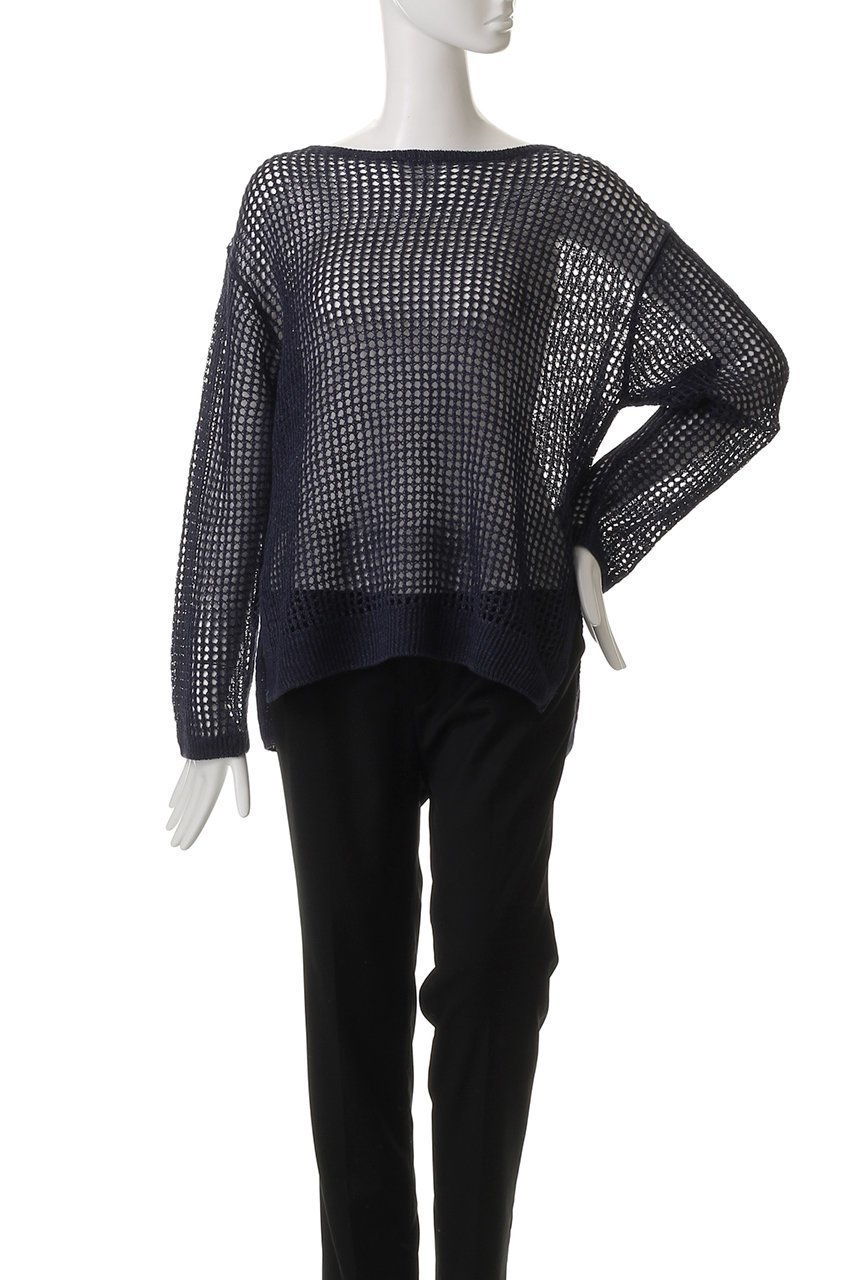 【アルアバイル/allureville】のリネンコードメッシュプルオーバー 人気、トレンドファッション・服の通販 founy(ファニー) 　ファッション　Fashion　レディースファッション　Fashion for Women　トップス・カットソー　Cut & Sew Tops　ニット　Knit Tops & Sweaters　カジュアルプルオーバー・ニットトップス　Pullovers & Knit Tops / Casual Pullovers　インナー　Innerwear　スリット　Slit, Slit Detail　ヘムライン　Hemline, Bottom Cut　メッシュ　Mesh, Net Fabric　リネン　Linen, Linen Fabric　再入荷　Restock / Back in Stock　夏　Summer　春　Spring　S/S・春夏　SS, Spring/Summer, Warm Season　other-2|ID: prp329100004497688 ipo3291000000035054348