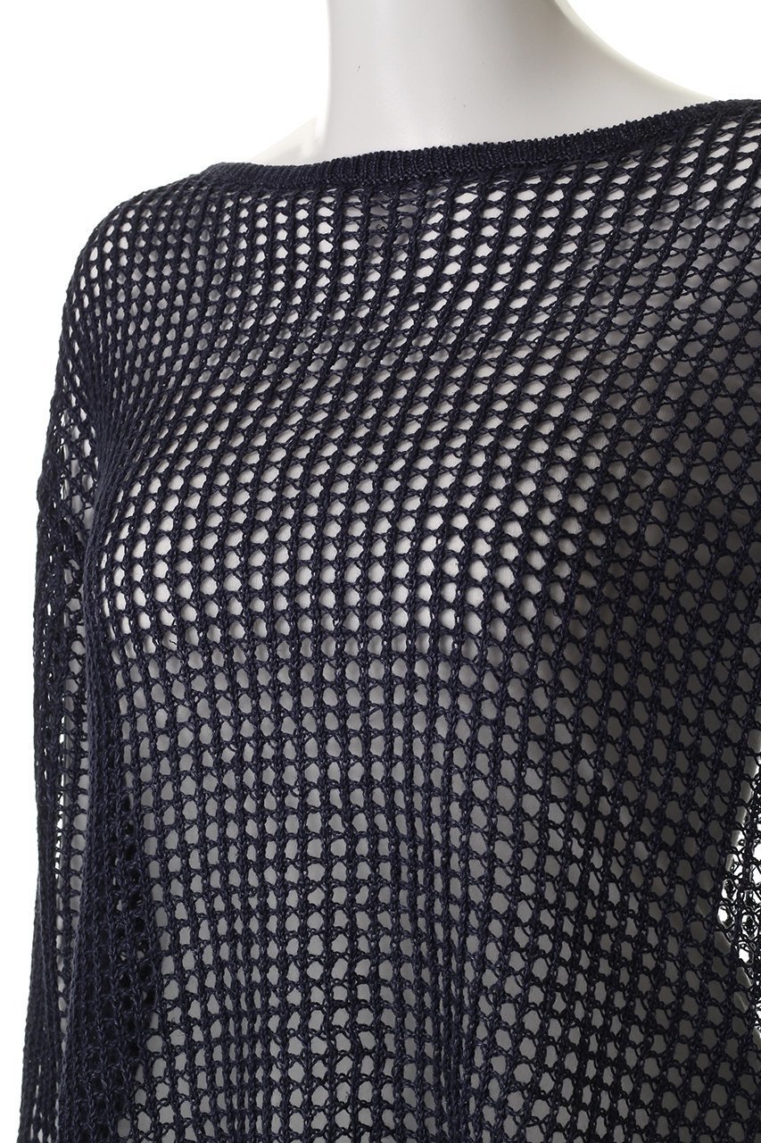 【アルアバイル/allureville】のリネンコードメッシュプルオーバー 人気、トレンドファッション・服の通販 founy(ファニー) 　ファッション　Fashion　レディースファッション　Fashion for Women　トップス・カットソー　Cut & Sew Tops　ニット　Knit Tops & Sweaters　カジュアルプルオーバー・ニットトップス　Pullovers & Knit Tops / Casual Pullovers　インナー　Innerwear　スリット　Slit, Slit Detail　ヘムライン　Hemline, Bottom Cut　メッシュ　Mesh, Net Fabric　リネン　Linen, Linen Fabric　再入荷　Restock / Back in Stock　夏　Summer　春　Spring　S/S・春夏　SS, Spring/Summer, Warm Season　other-5|ID: prp329100004497688 ipo3291000000035054351