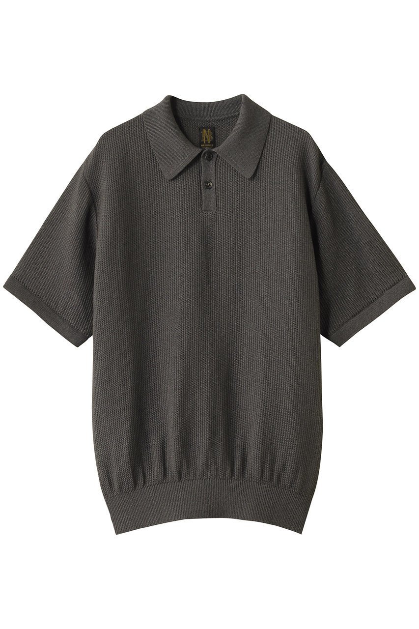 【バトナー/BATONER / MEN】の【MEN】OX サマーニットポロショートスリーブ インテリア・キッズ・メンズ・レディースファッション・服の通販 founy(ファニー) 　ファッション　Fashion　メンズファッション　Fashion for Men　トップス・カットソー　Cut & Sew Tops　ニット・セーター / 定番トップス　Knit Tops & Sweaters　シアー　Sheer, See-Through　ショート　Short, Short Length　スリーブ　Sleeve, Long Sleeve / Short Sleeve　デニム　Denim, Jeans Material　ボトム　Bottoms, Lower Wear　夏　Summer　グレー|ID: prp329100004497698 ipo3291000000032924980