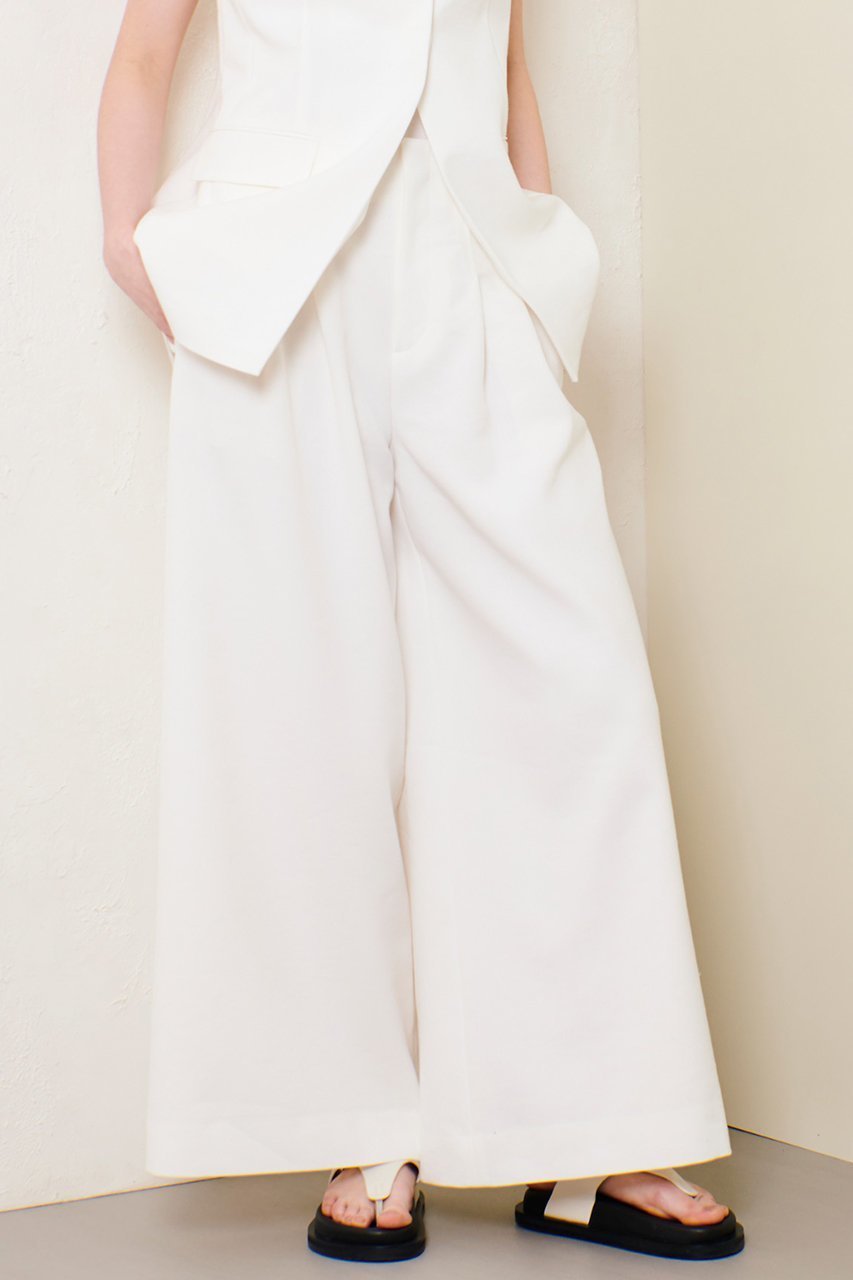 【アルアバイル/allureville】のリネン混ワイドパンツ インテリア・キッズ・メンズ・レディースファッション・服の通販 founy(ファニー) 　ファッション　Fashion　レディースファッション　WOMEN　パンツ　Pants　おすすめ　Recommend　リネン　Linen　ワイド　Wide　エレガント 上品　Elegant　NEW・新作・新着・新入荷　New Arrivals　ホワイト|ID: prp329100004497705 ipo3291000000031729260