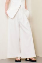 【アルアバイル/allureville】のリネン混ワイドパンツ ホワイト|ID: prp329100004497705 ipo3291000000032707607