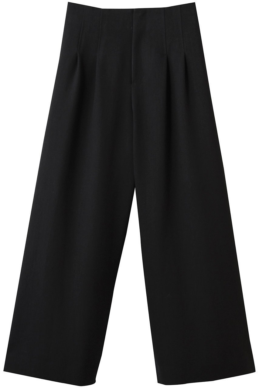 【アルアバイル/allureville】のリネン混ワイドパンツ インテリア・キッズ・メンズ・レディースファッション・服の通販 founy(ファニー) 　ファッション　Fashion　レディースファッション　Fashion for Women　パンツ　Pants & Trousers　おすすめ　Recommended / Our Picks　リネン　Linen, Linen Fabric　ワイド　Wide, Wide Fit　エレガント 上品　Elegant　再入荷　Restock / Back in Stock　ブラック|ID: prp329100004497705 ipo3291000000032707609