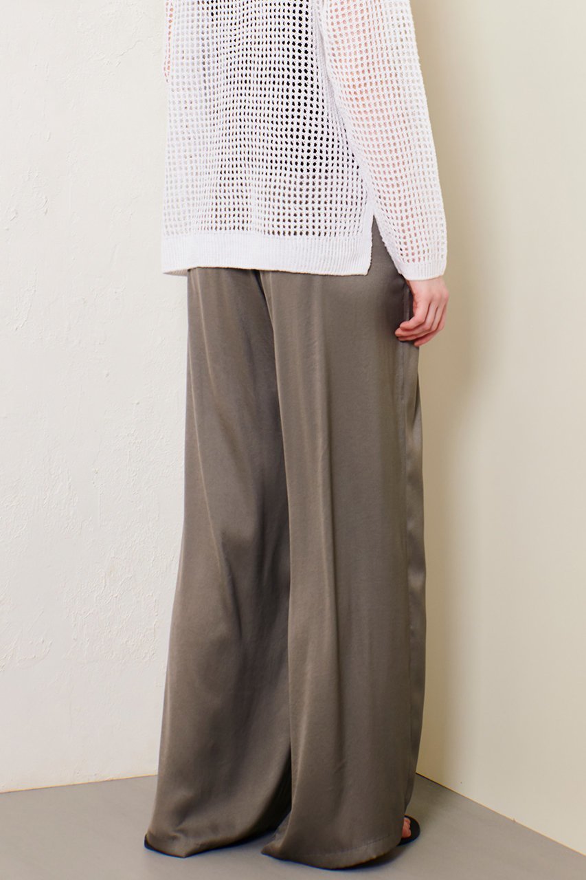 【アルアバイル/allureville】のクレールサテンイージーパンツ 人気、トレンドファッション・服の通販 founy(ファニー) 　ファッション　Fashion　レディースファッション　Fashion for Women　パンツ　Pants & Trousers　キャミソール　Camisole, Spaghetti Strap Top　サテン　Satin, Glossy Fabric　シンプル　Simple, Minimal　ジャケット　Jacket, Outerwear　タンク　Tank Top, Sleeveless Top　ブルゾン　Blouson, Bomber Jacket　ミュール　Mule, Backless Shoes　ミリタリー　Military, Army Style　メタル　Metal, Metal Parts　リラックス　Relax, Relaxed Fit　ワンポイント　One Point, Statement Accent　夏　Summer　other-6|ID: prp329100004497706 ipo3291000000032707190