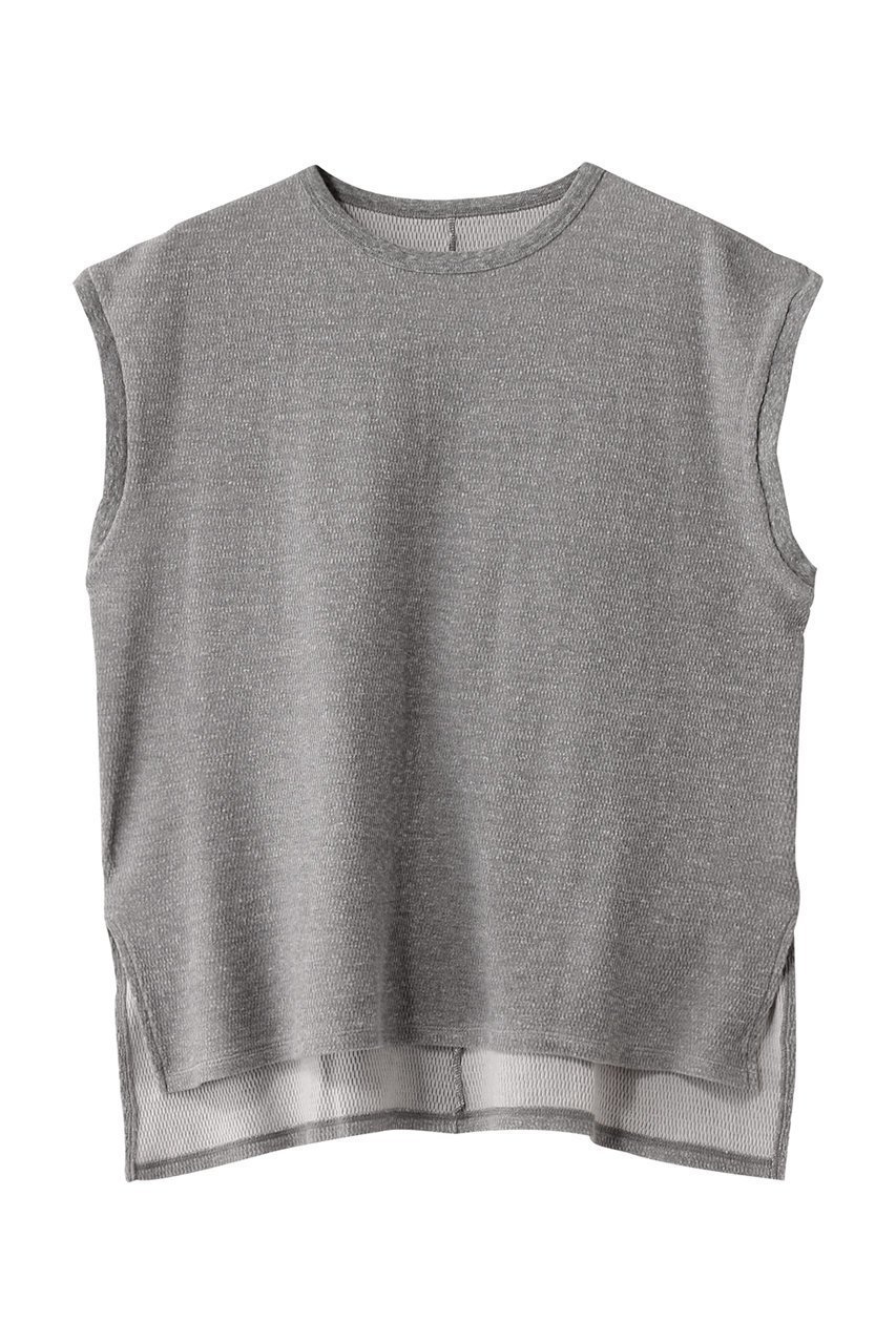 【スリー ドッツ/three dots】のヴィンテージサーマル タンクトップ インテリア・キッズ・メンズ・レディースファッション・服の通販 founy(ファニー) 　ファッション　Fashion　レディースファッション　WOMEN　トップス・カットソー　Tops/Tshirt　キャミソール / ノースリーブ　No Sleeves　シャツ/ブラウス　Shirts/Blouses　ロング / Tシャツ　T-Shirts　カットソー　Cut and Sewn　キャミソール　Camisole　スリーブ　Sleeve　タンク　Tank　フレンチ　French　メランジ　Melange　リラックス　Relax　グレー|ID: prp329100004497708 ipo3291000000031729285