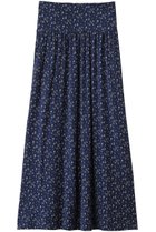 【スリー ドッツ/three dots】のトラベルライン フォールドオーバー スカート ブルーマルチ|ID: prp329100004497710 ipo3291000000032846630