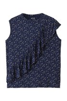 【スリー ドッツ/three dots】のトラベルライン ラッフルタンク ブルーマルチ|ID: prp329100004497711 ipo3291000000035508541