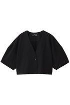 【スリー ドッツ/three dots】のセラミックテリー ボタンカーディガン ブラック|ID: prp329100004497715 ipo3291000000032850048