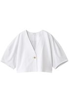 【スリー ドッツ/three dots】のセラミックテリー ボタンカーディガン スノーホワイト|ID: prp329100004497715 ipo3291000000032850054