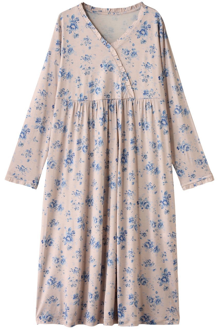 【キッドブルー/KID BLUE】の25シルクローズプリントナイティ インテリア・キッズ・メンズ・レディースファッション・服の通販 founy(ファニー) 　ファッション　Fashion　レディースファッション　WOMEN　シルク　Silk　パジャマ　Pajamas　プリント　Print　ローズ　Rose　エレガント 上品　Elegant　NEW・新作・新着・新入荷　New Arrivals　サーモンピンク|ID: prp329100004497721 ipo3291000000031729381