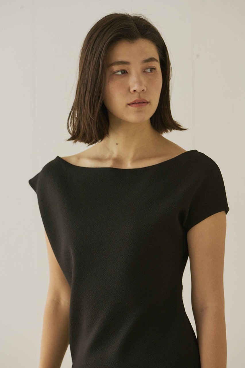 【ジェイドット/j.】の尾州ジャージーアシメショルダートップス 人気、トレンドファッション・服の通販 founy(ファニー) 　ファッション　Fashion　レディースファッション　Fashion for Women　トップス・カットソー　Cut & Sew Tops　シャツ・ブラウス・オフィスカジュアル　Elegant Blouses & Button-Ups　ロングTシャツ・Tシャツ　Longline T-Shirts & Tees　カットソー・ベーシックTシャツ　Cut-and-Sewn Tops / Stretch Tees & Basics　シェイプ　Shape, Slim Fit　ショート　Short, Short Length　スリーブ　Sleeve, Long Sleeve / Short Sleeve　フェミニン　Feminine, Girly　フォーマル　Formal, Dressy　フレア　Flare, Flared　マニッシュ　Mannish, Boyish　other-7|ID: prp329100004497732 ipo3291000000036199961