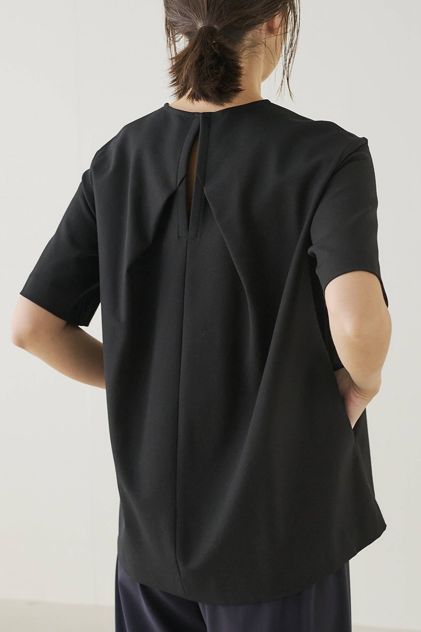 【ジェイドット/j.】のストレッチポンチオーバーサイズT 人気、トレンドファッション・服の通販 founy(ファニー) 　ファッション　Fashion　レディースファッション　WOMEN　トップス・カットソー　Tops/Tshirt　シャツ/ブラウス　Shirts/Blouses　ロング / Tシャツ　T-Shirts　カットソー　Cut and Sewn　なめらか　Smooth　ショート　Short　シンプル　Simple　ストレッチ　Stretch　スリーブ　Sleeve　ドレープ　Drape　エレガント 上品　Elegant　other-7|ID: prp329100004497734 ipo3291000000031791670