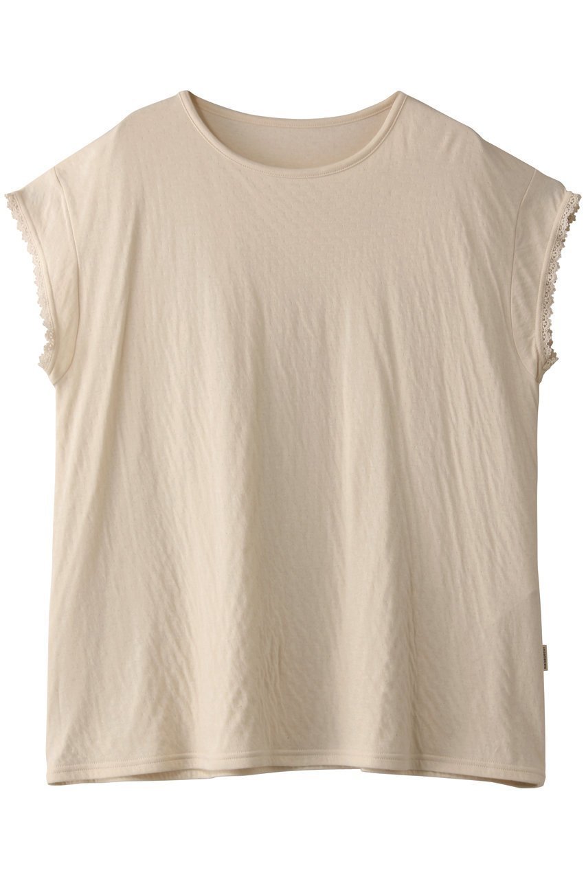 【ナナデコール/nanadecor】のリリー半袖トップス インテリア・キッズ・メンズ・レディースファッション・服の通販 founy(ファニー) ファッション Fashion レディースファッション Fashion for Women トップス・カットソー Cut & Sew Tops シャツ・ブラウス・オフィスカジュアル Elegant Blouses & Button-Ups ロングTシャツ・Tシャツ Longline T-Shirts & Tees カットソー・ベーシックTシャツ Cut-and-Sewn Tops / Stretch Tees & Basics ショート Short, Short Length スリーブ Sleeve, Long Sleeve / Short Sleeve ハーフ Half, Half-Length レース Lace, Lace Fabric 半袖 Short Sleeve, Half Sleeve ナチュラル|ID: prp329100004497738 ipo3291000000032814537