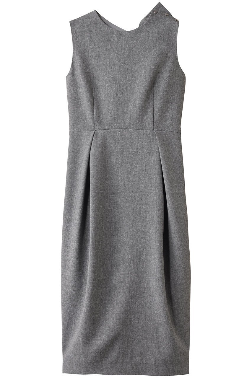 【ティーチ/TEECHI】のバックリボンワンピース インテリア・キッズ・メンズ・レディースファッション・服の通販 founy(ファニー) 　ファッション　Fashion　レディースファッション　Fashion for Women　ワンピース　Dresses　チュニック　Tunic Tops & Dresses　チュニック　Tunic, Long Top　ノースリーブ　Sleeveless, No-Sleeve　パーティ　Party, Party Style　モダン　Modern, Contemporary　リボン　Ribbon, Bow　リラックス　Relax, Relaxed Fit　エレガント 上品　Elegant　グレー|ID: prp329100004499179 ipo3291000000032792151