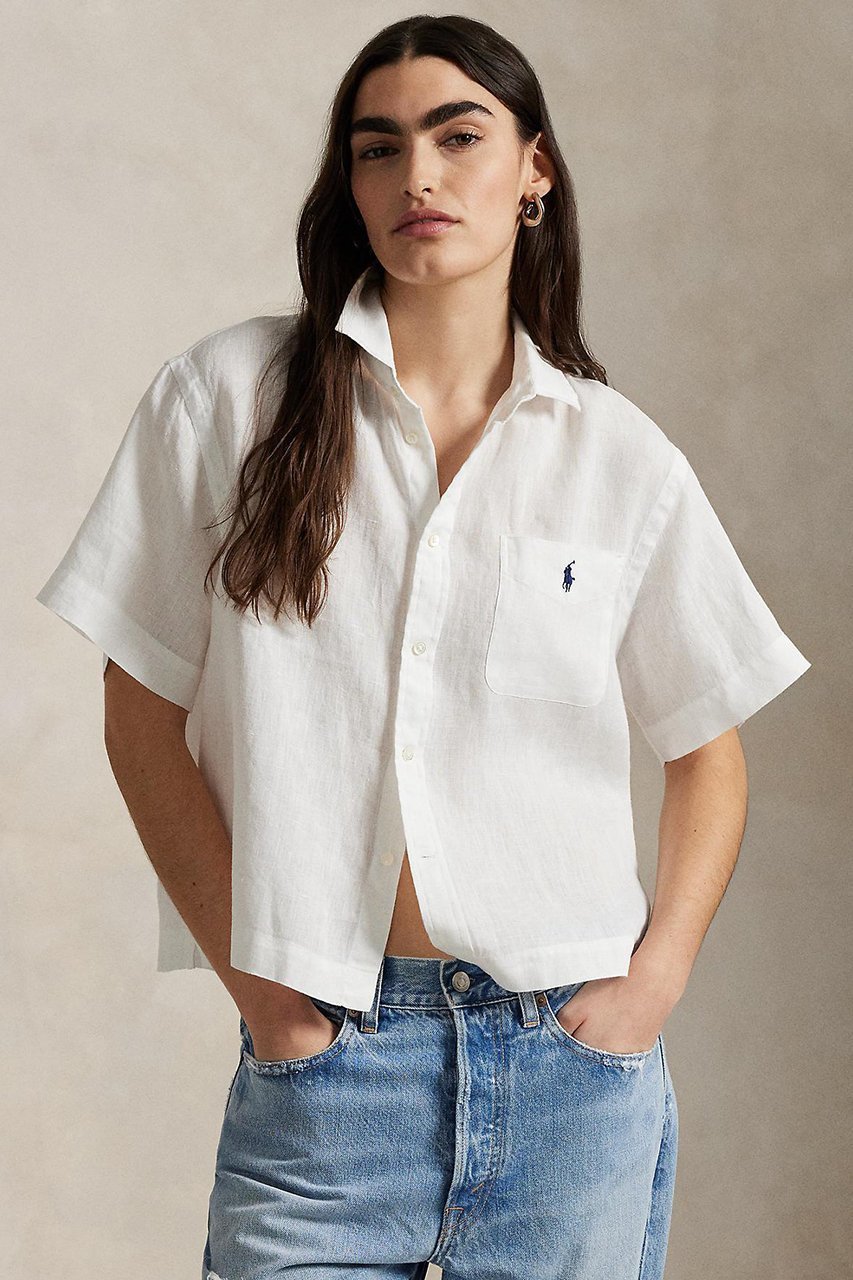 【ラルフローレン/RALPH LAUREN】の【POLO RALPH LAUREN】リネン ショートスリーブ シャツ 人気、トレンドファッション・服の通販 founy(ファニー) 　ファッション　Fashion　レディースファッション　WOMEN　トップス・カットソー　Tops/Tshirt　シャツ/ブラウス　Shirts/Blouses　ショート　Short　シンプル　Simple　スリーブ　Sleeve　デニム　Denim　リネン　Linen　エレガント 上品　Elegant　半袖　Short Sleeve　夏　Summer　other-5|ID: prp329100004499180 ipo3291000000031741484