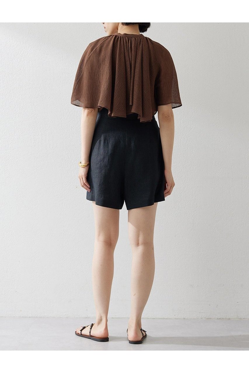 【ウィムガゼット/Whim Gazette】のケープブラウス 人気、トレンドファッション・服の通販 founy(ファニー) 　ファッション　Fashion　レディースファッション　Fashion for Women　トップス・カットソー　Cut & Sew Tops　シャツ・ブラウス・オフィスカジュアル　Elegant Blouses & Button-Ups　エレガント 上品　Elegant　ショート　Short, Short Length　スリーブ　Sleeve, Long Sleeve / Short Sleeve　ボトム　Bottoms, Lower Wear　other-4|ID: prp329100004499196 ipo3291000000031741647