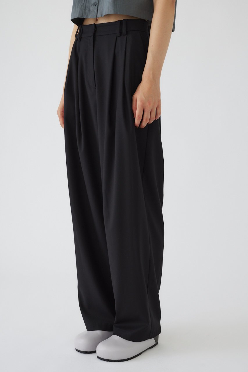 【リムアーク/RIM.ARK】のW tuck wide slacks/パンツ 人気、トレンドファッション・服の通販 founy(ファニー) ファッション Fashion レディースファッション Fashion for Women パンツ Pants & Trousers クール Cool, Chic ストレッチ Stretch, Stretchy Fabric スラックス Slacks, Dress Pants テーパード Tapered, Tapered Pants ドレープ Drape, Draping Fabric マニッシュ Mannish, Boyish ワイド Wide, Wide Fit other-1|ID: prp329100004499202 ipo3291000000032916289