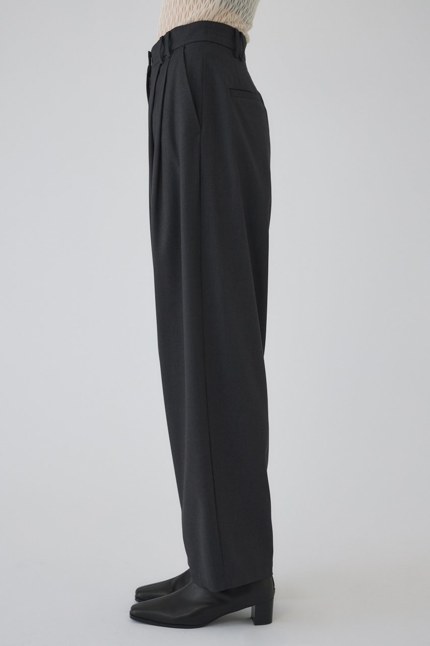 【リムアーク/RIM.ARK】のW tuck wide slacks/パンツ 人気、トレンドファッション・服の通販 founy(ファニー) 　ファッション　Fashion　レディースファッション　Fashion for Women　パンツ　Pants & Trousers　クール　Cool, Chic　ストレッチ　Stretch, Stretchy Fabric　スラックス　Slacks, Dress Pants　テーパード　Tapered, Tapered Pants　ドレープ　Drape, Draping Fabric　マニッシュ　Mannish, Boyish　ワイド　Wide, Wide Fit　other-8|ID: prp329100004499202 ipo3291000000035419526