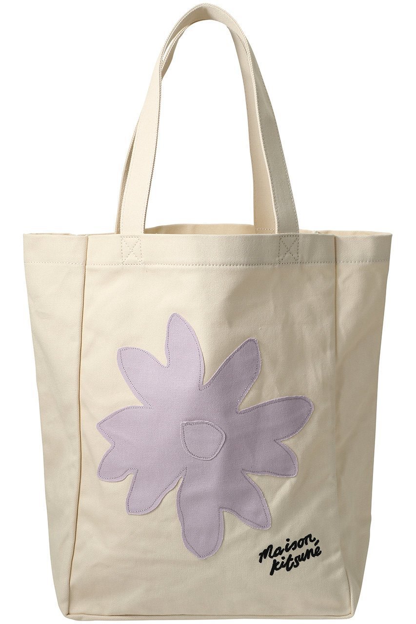 【メゾン キツネ/MAISON KITSUNE】の【UNISEX】DAISY FLOWER トートバッグ インテリア・キッズ・メンズ・レディースファッション・服の通販 founy(ファニー) 　ファッション　Fashion　レディースファッション　Fashion for Women　バッグ　Bags　ユニセックス　Unisex, Genderless　ポーチ　Pouch, Small Case　旅行　Travel　財布　Wallet, Purse　リッチバニラ|ID: prp329100004499216 ipo3291000000032778471