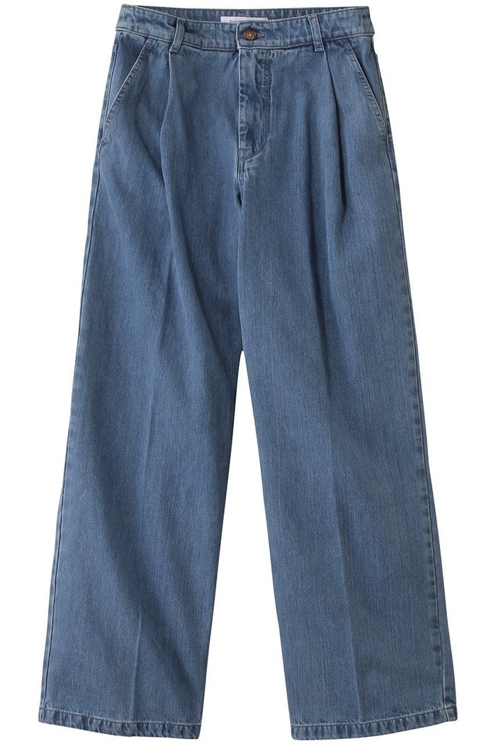 【メゾン キツネ/MAISON KITSUNE】のPLEATED デニムジーンズ インテリア・キッズ・メンズ・レディースファッション・服の通販 founy(ファニー) https://founy.com/ ファッション Fashion レディースファッション Fashion for Women パンツ Pants & Trousers デニムパンツ・ジーンズ・美脚デニム Denim Jeans & Pants ジーンズ Jeans, Denim Pants ストレート Straight, Straight Cut デニム Denim, Jeans Material フォックス Fox, Fox Fur 定番 Standard, Basic Item |ID: prp329100004499219 ipo3291000000032901737