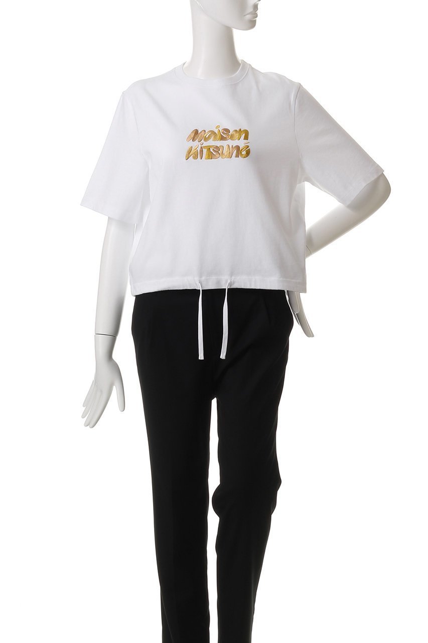 【メゾン キツネ/MAISON KITSUNE】のBUBBLE LOGO DRAWSTRING COMFORT Tシャツ 人気、トレンドファッション・服の通販 founy(ファニー) 　ファッション　Fashion　レディースファッション　WOMEN　トップス・カットソー　Tops/Tshirt　シャツ/ブラウス　Shirts/Blouses　ロング / Tシャツ　T-Shirts　カットソー　Cut and Sewn　ショート　Short　シンプル　Simple　スリーブ　Sleeve　デニム　Denim　トレンド　Trend　ドローストリング　Drawstring　バランス　Balance　ボトム　Bottom　モコモコ　Fluffy　other-2|ID: prp329100004499220 ipo3291000000031741823