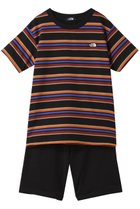 【ザ ノース フェイス/THE NORTH FACE / KIDS】の【KIDS】キッズ ショートスリーブボーダーテントティー&ショート ブラック2|ID:prp329100004499221