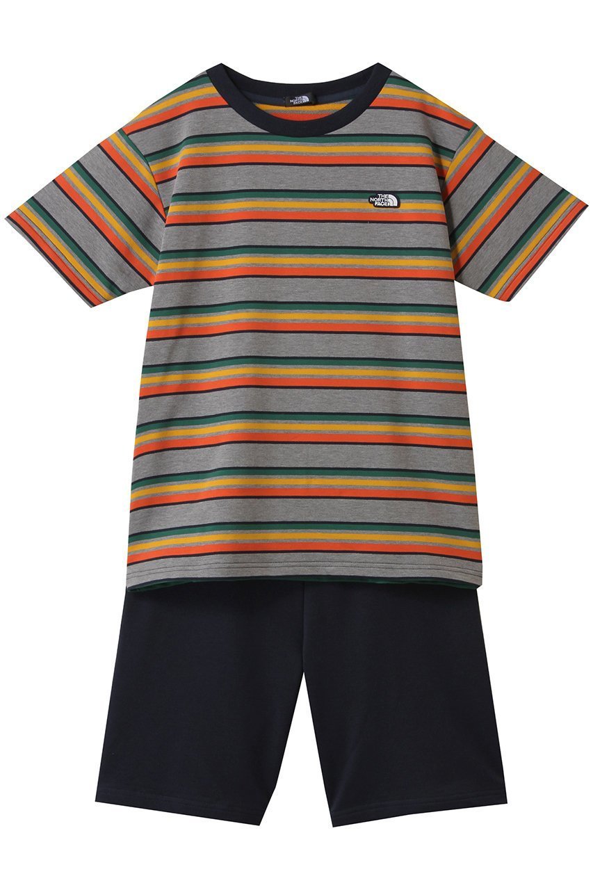 【ザ ノース フェイス/THE NORTH FACE / KIDS】の【KIDS】キッズ ショートスリーブボーダーテントティー&ショート インテリア・キッズ・メンズ・レディースファッション・服の通販 founy(ファニー) 　ファッション　Fashion　キッズファッション　Fashion for Kids　トップス・カットソー　Cut & Sew Tops　ショート　Short, Short Length　ハーフ　Half, Half-Length　リラックス　Relax, Relaxed Fit　今夏　This Summer　夏　Summer　アーバンネイビー2|ID: prp329100004499221 ipo3291000000032840194