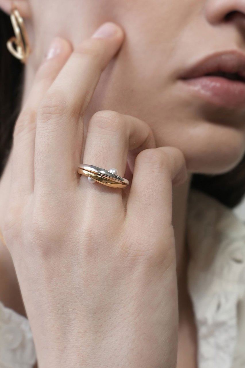 【バージュエリー/BAR Jewellery】のATTRAVERSO リング WITH PEARL 人気、トレンドファッション・服の通販 founy(ファニー) 　ファッション　Fashion　レディースファッション　Fashion for Women　ジュエリー　Jewelry　イタリア　Italy　シルバー　Silver, Metallic Silver　パール　Pearl, Pearl Accent　フォルム　Silhouette, Form　ミックス　Mix, Mixed Style　メタル　Metal, Metal Parts　other-2|ID: prp329100004499233 ipo3291000000036073239