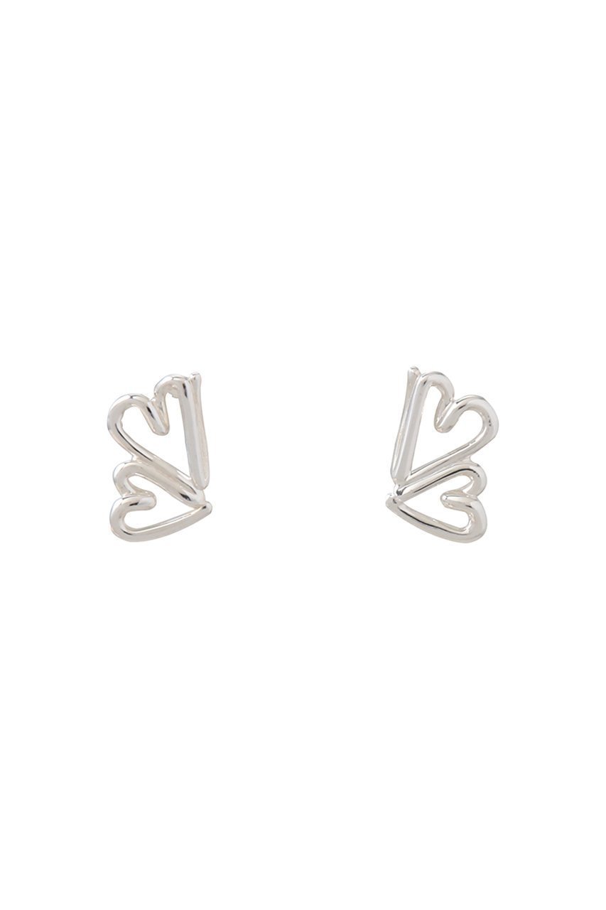 【バージュエリー/BAR Jewellery】のTWO HEARTS ピアス インテリア・キッズ・メンズ・レディースファッション・服の通販 founy(ファニー) 　ファッション　Fashion　レディースファッション　WOMEN　ジュエリー　Jewelry　リング　Rings　イヤリング　Earrings　イヤリング　Earrings　コレクション　Collection　シルバー　Silver　モチーフ　Motif　NEW・新作・新着・新入荷　New Arrivals　シルバー|ID: prp329100004499242 ipo3291000000031741975