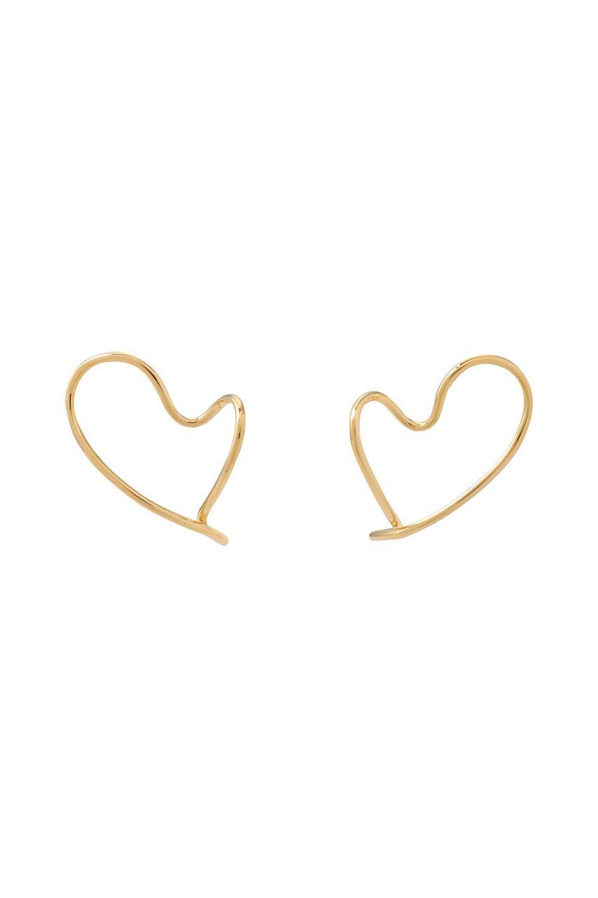 【バージュエリー/BAR Jewellery】のDANCING HEARTS ピアス インテリア・キッズ・メンズ・レディースファッション・服の通販 founy(ファニー) 　ファッション　Fashion　レディースファッション　Fashion for Women　ジュエリー　Jewelry　ファッションリング　Fashion Rings　イヤリング・フープ・ドロップタイプ　Hoop, Drop & Clip Earrings　おすすめ　Recommended / Our Picks　イヤリング　Earrings　クラシック　Classic, Timeless Style　シェイプ　Shape, Slim Fit　ダウン　Down, Puffer　モチーフ　Motif, Design Theme　ゴールド|ID: prp329100004499247 ipo3291000000035974416