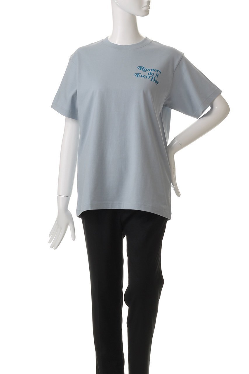 【エリオポール/heliopole】の【PROGRESS RUNNING CLUB】RUNNER DO IT EVERY DAY Tシャツ 人気、トレンドファッション・服の通販 founy(ファニー) 　ファッション　Fashion　レディースファッション　Fashion for Women　トップス・カットソー　Cut & Sew Tops　シャツ・ブラウス・オフィスカジュアル　Elegant Blouses & Button-Ups　ロングTシャツ・Tシャツ　Longline T-Shirts & Tees　カットソー・ベーシックTシャツ　Cut-and-Sewn Tops / Stretch Tees & Basics　おすすめ　Recommended / Our Picks　インナー　Innerwear　ショート　Short, Short Length　シンプル　Simple, Minimal　スリーブ　Sleeve, Long Sleeve / Short Sleeve　プリント　Print, Printed Pattern　ベーシック　Basic, Essential　other-2|ID: prp329100004499251 ipo3291000000032847797