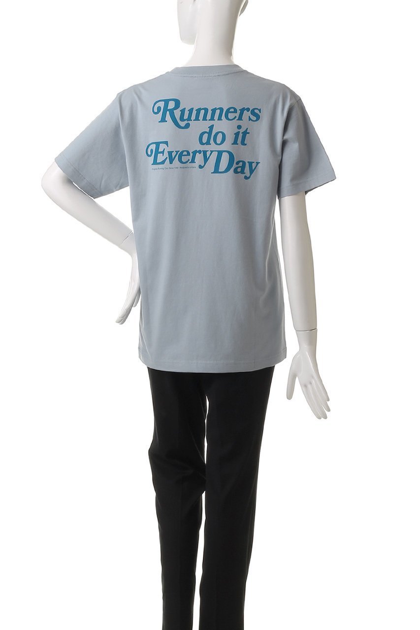 【エリオポール/heliopole】の【PROGRESS RUNNING CLUB】RUNNER DO IT EVERY DAY Tシャツ 人気、トレンドファッション・服の通販 founy(ファニー) 　ファッション　Fashion　レディースファッション　Fashion for Women　トップス・カットソー　Cut & Sew Tops　シャツ・ブラウス・オフィスカジュアル　Elegant Blouses & Button-Ups　ロングTシャツ・Tシャツ　Longline T-Shirts & Tees　カットソー・ベーシックTシャツ　Cut-and-Sewn Tops / Stretch Tees & Basics　おすすめ　Recommended / Our Picks　インナー　Innerwear　ショート　Short, Short Length　シンプル　Simple, Minimal　スリーブ　Sleeve, Long Sleeve / Short Sleeve　プリント　Print, Printed Pattern　ベーシック　Basic, Essential　other-4|ID: prp329100004499251 ipo3291000000032847807