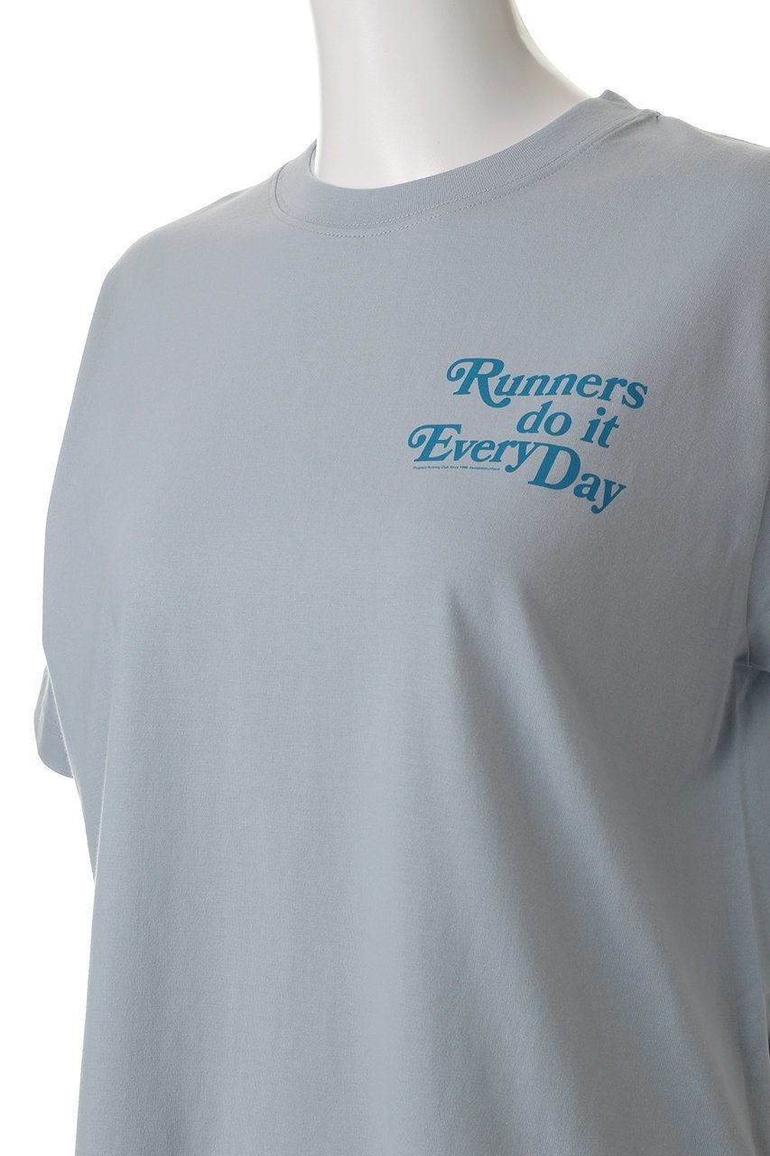 【エリオポール/heliopole】の【PROGRESS RUNNING CLUB】RUNNER DO IT EVERY DAY Tシャツ 人気、トレンドファッション・服の通販 founy(ファニー) 　ファッション　Fashion　レディースファッション　Fashion for Women　トップス・カットソー　Cut & Sew Tops　シャツ・ブラウス・オフィスカジュアル　Elegant Blouses & Button-Ups　ロングTシャツ・Tシャツ　Longline T-Shirts & Tees　カットソー・ベーシックTシャツ　Cut-and-Sewn Tops / Stretch Tees & Basics　おすすめ　Recommended / Our Picks　インナー　Innerwear　ショート　Short, Short Length　シンプル　Simple, Minimal　スリーブ　Sleeve, Long Sleeve / Short Sleeve　プリント　Print, Printed Pattern　ベーシック　Basic, Essential　other-5|ID: prp329100004499251 ipo3291000000032847813