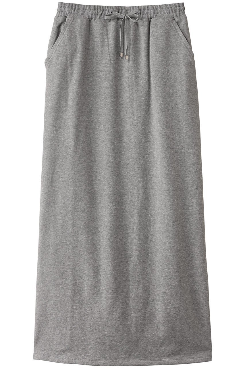 【エリオポール/heliopole】のIラインスウェットスカート インテリア・キッズ・メンズ・レディースファッション・服の通販 founy(ファニー) 　ファッション　Fashion　レディースファッション　Fashion for Women　スカート　Skirts　ロングスカート　Long Skirts / Maxi & Midi Skirts　シンプル　Simple, Minimal　ストレート　Straight, Straight Cut　ロング　Long, Long-Length　エレガント 上品　Elegant　ライトグレー|ID: prp329100004499255 ipo3291000000035894985