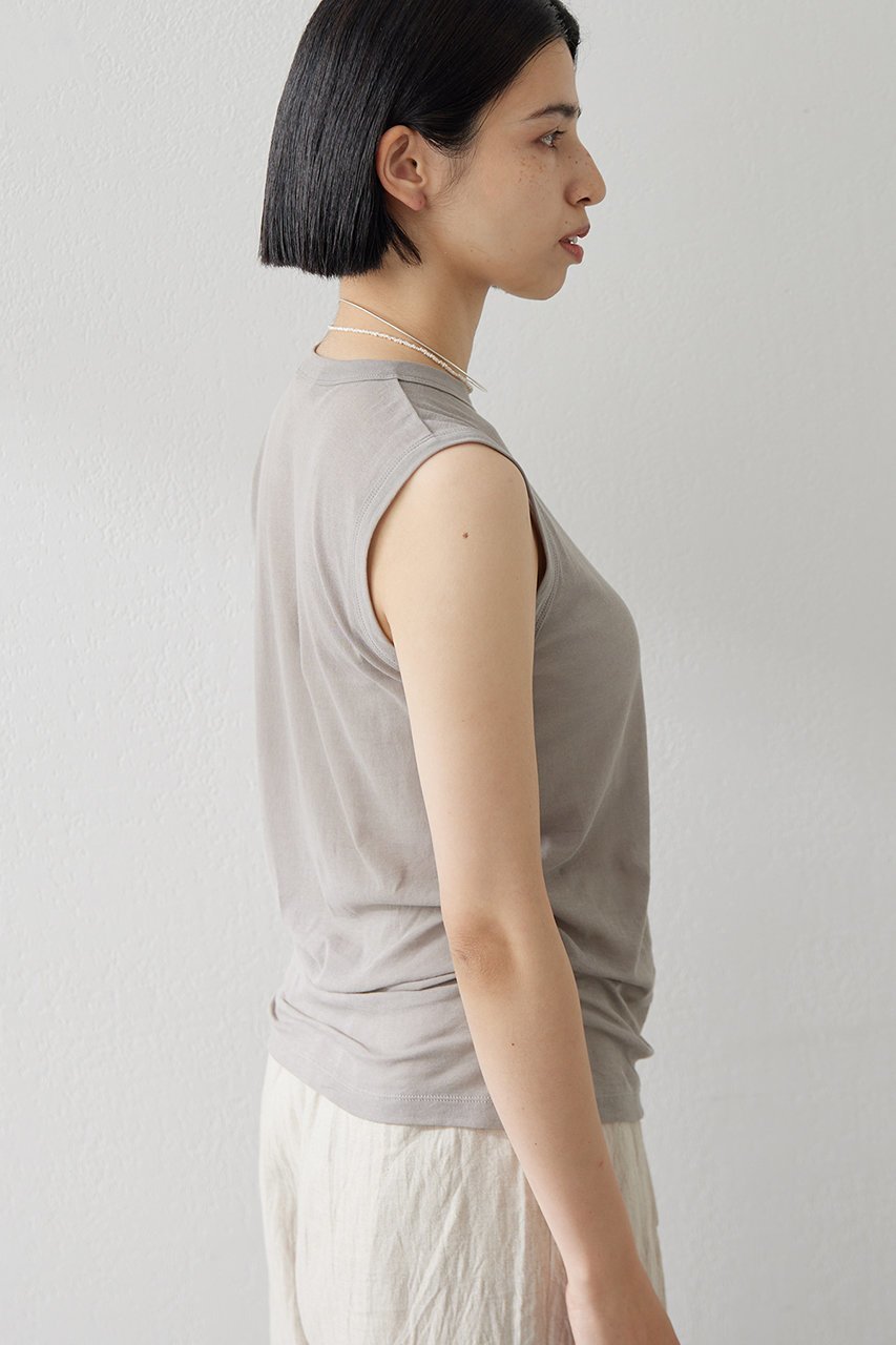 【ウィムガゼット/Whim Gazette】のシアーノースリプルオーバー 人気、トレンドファッション・服の通販 founy(ファニー) 　ファッション　Fashion　レディースファッション　Fashion for Women　トップス・カットソー　Cut & Sew Tops　キャミソール&ノースリーブ　Camisoles & Sleeveless Tops　シャツ・ブラウス・オフィスカジュアル　Elegant Blouses & Button-Ups　ロングTシャツ・Tシャツ　Longline T-Shirts & Tees　カジュアルプルオーバー・ニットトップス　Pullovers & Knit Tops / Casual Pullovers　カットソー・ベーシックTシャツ　Cut-and-Sewn Tops / Stretch Tees & Basics　インナー　Innerwear　キャミソール　Camisole, Spaghetti Strap Top　シアー　Sheer, See-Through　シンプル　Simple, Minimal　ジャケット　Jacket, Outerwear　タンク　Tank Top, Sleeveless Top　トレンド　Trend, Trending Now　ノースリーブ　Sleeveless, No-Sleeve　エレガント 上品　Elegant　other-8|ID: prp329100004499257 ipo3291000000033013921