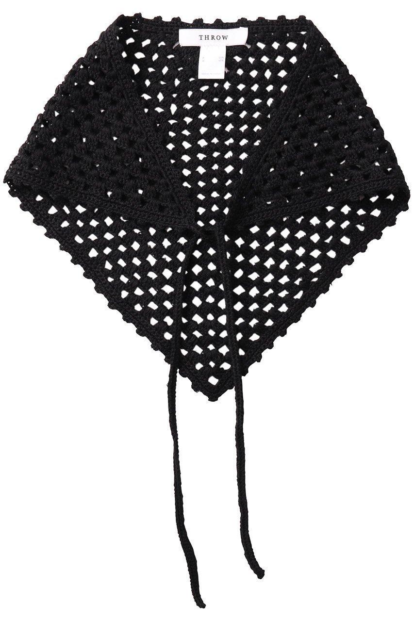 【ウィムガゼット/Whim Gazette】の【THROW】Crochet Scarf インテリア・キッズ・メンズ・レディースファッション・服の通販 founy(ファニー) 　ファッション　Fashion　レディースファッション　Ladies' Fashion Online　ストール　Scarves　マフラー　Mufflers　シンプル　Simple　スカーフ　Scarf　ストール　Stall　トライアングル　Triangle　トレンド　Trend　マフラー　Scarf　夏　Summer　春　Spring　S/S・春夏　Ss・Spring/Summer　ブラック|ID: prp329100004499258 ipo3291000000032512778