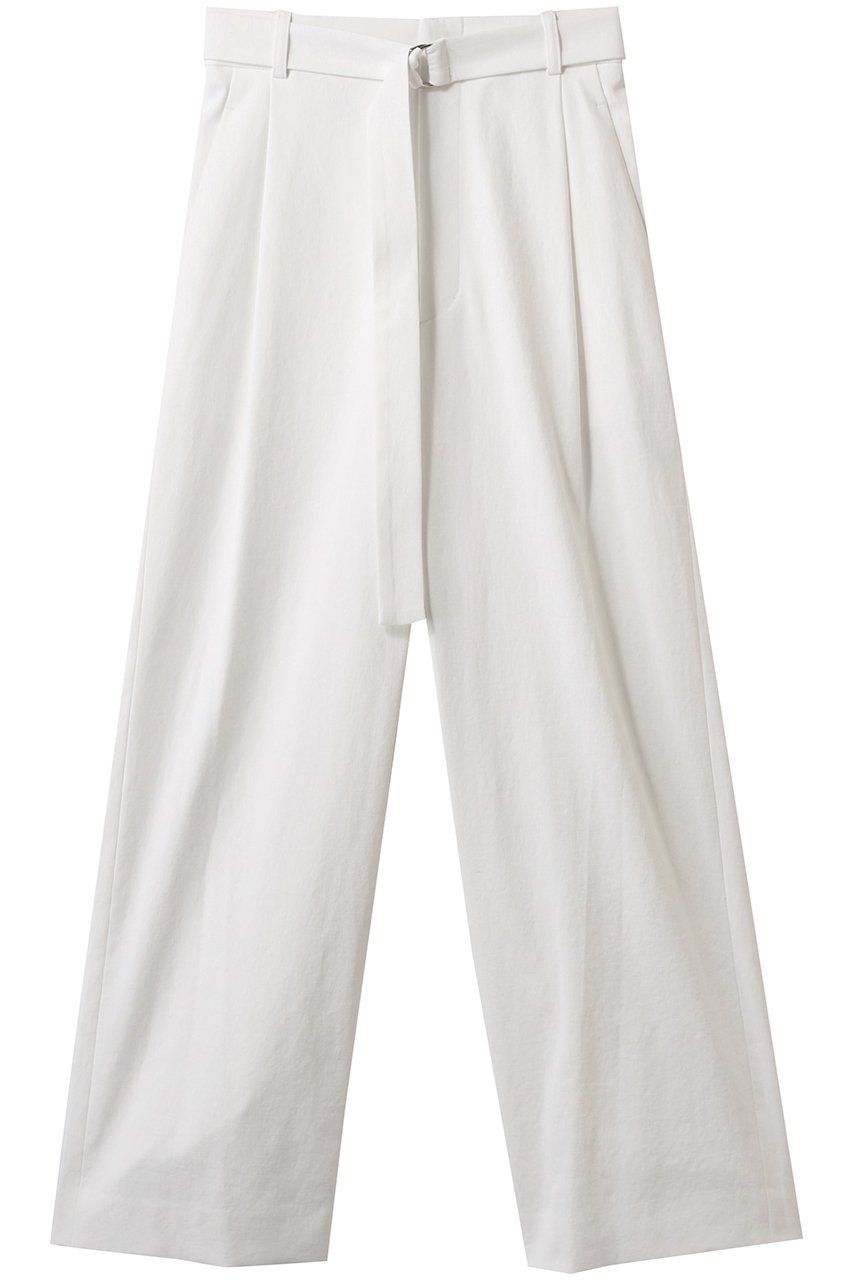 【アルアバイル/allureville】のシェルタリングタックワイドパンツ インテリア・キッズ・メンズ・レディースファッション・服の通販 founy(ファニー) 　ファッション　Fashion　レディースファッション　Fashion for Women　パンツ　Pants & Trousers　ストレート　Straight, Straight Cut　メタル　Metal, Metal Parts　ワイド　Wide, Wide Fit　エレガント 上品　Elegant　夏　Summer　ホワイト|ID: prp329100004499266 ipo3291000000032901585