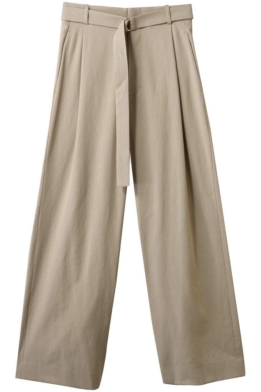 【アルアバイル/allureville】のシェルタリングタックワイドパンツ インテリア・キッズ・メンズ・レディースファッション・服の通販 founy(ファニー) 　ファッション　Fashion　レディースファッション　Fashion for Women　パンツ　Pants & Trousers　ストレート　Straight, Straight Cut　メタル　Metal, Metal Parts　ワイド　Wide, Wide Fit　エレガント 上品　Elegant　夏　Summer　ベージュ|ID: prp329100004499266 ipo3291000000032901586